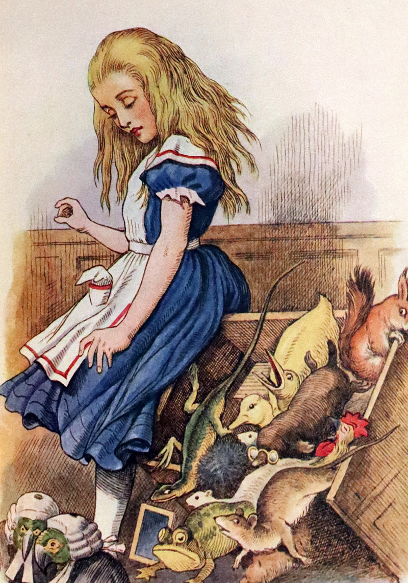 1932 Rare color Edition - Alice's Adventures in Wonderland by Lewis Carroll. Illustrated in color.