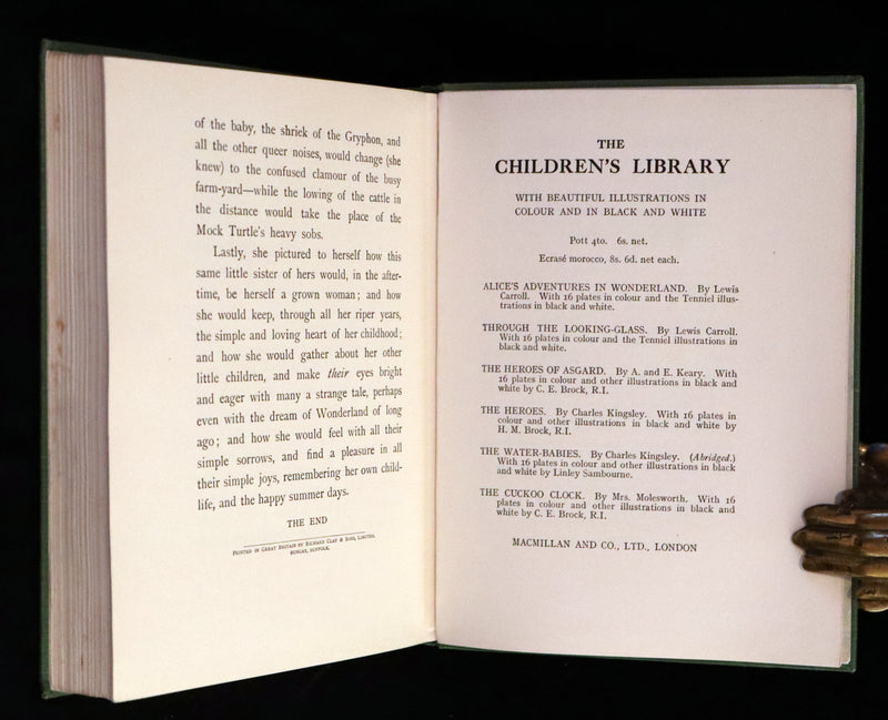 1932 Rare color Edition - Alice's Adventures in Wonderland by Lewis Carroll. Illustrated in color.