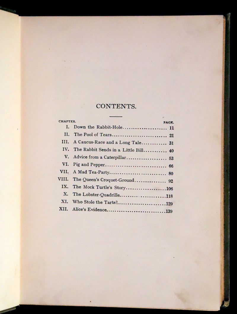 1900 Scarce Conkey Edition - Alice's Adventures in Wonderland by Lewis Carroll. Illustrated.
