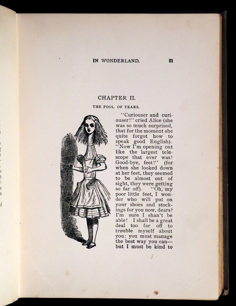 1900 Scarce Conkey Edition - Alice's Adventures in Wonderland by Lewis Carroll. Illustrated.