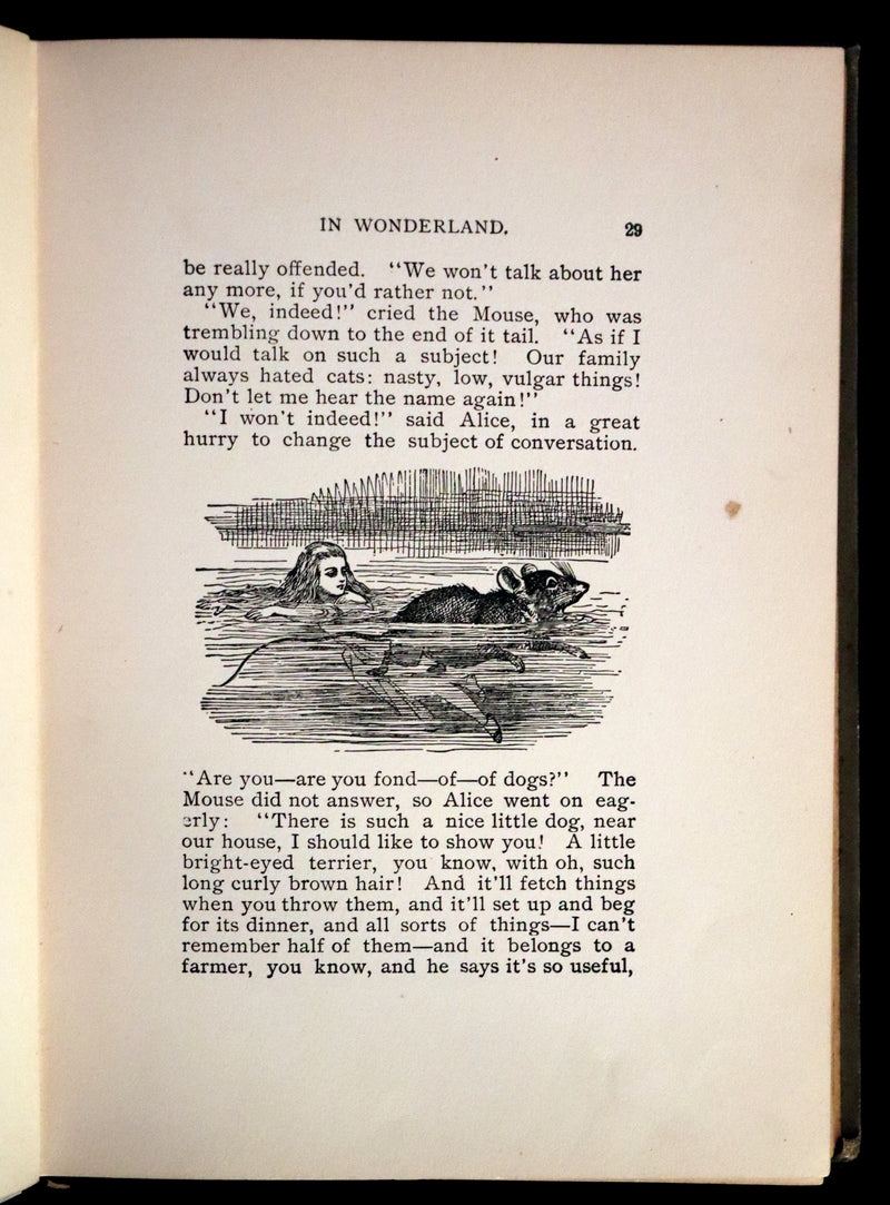 1900 Scarce Conkey Edition - Alice's Adventures in Wonderland by Lewis Carroll. Illustrated.