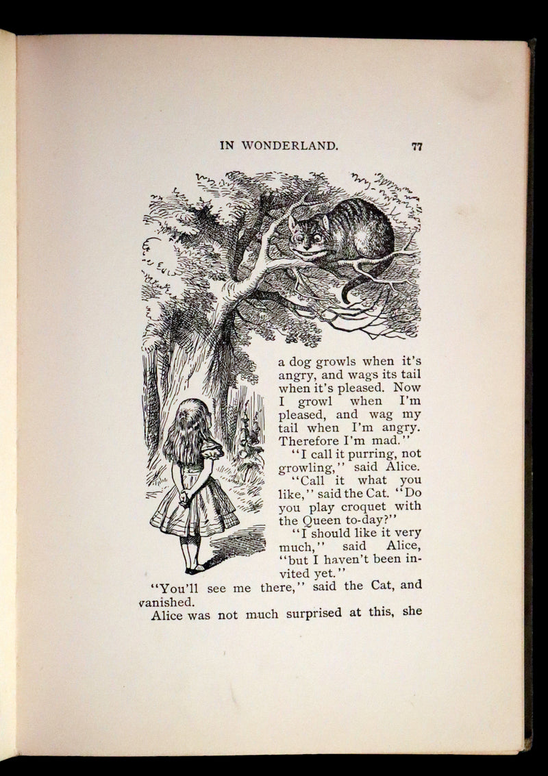 1900 Scarce Conkey Edition - Alice's Adventures in Wonderland by Lewis Carroll. Illustrated.