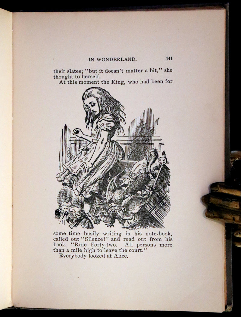 1900 Scarce Conkey Edition - Alice's Adventures in Wonderland by Lewis Carroll. Illustrated.