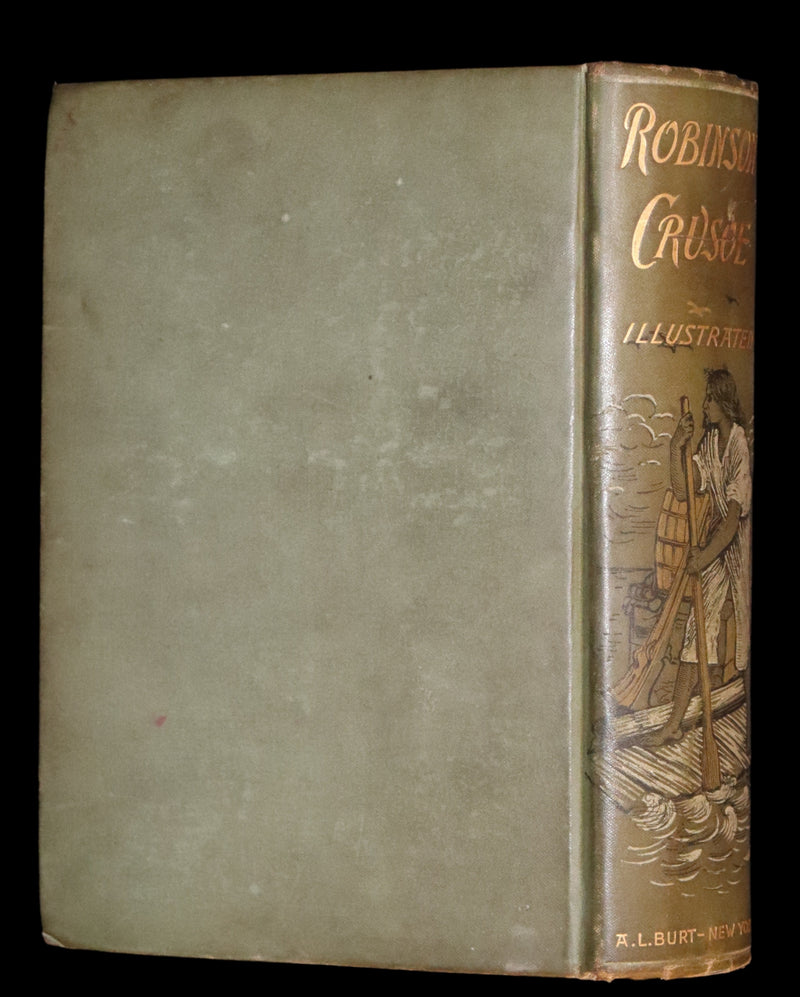 1895 Rare Book - THE ADVENTURES OF ROBINSON CRUSOE illustrated by Browne & Griset.