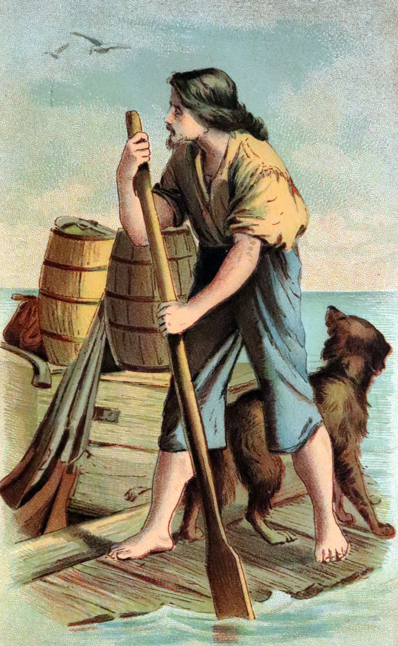 1895 Rare Book - THE ADVENTURES OF ROBINSON CRUSOE illustrated by Browne & Griset.
