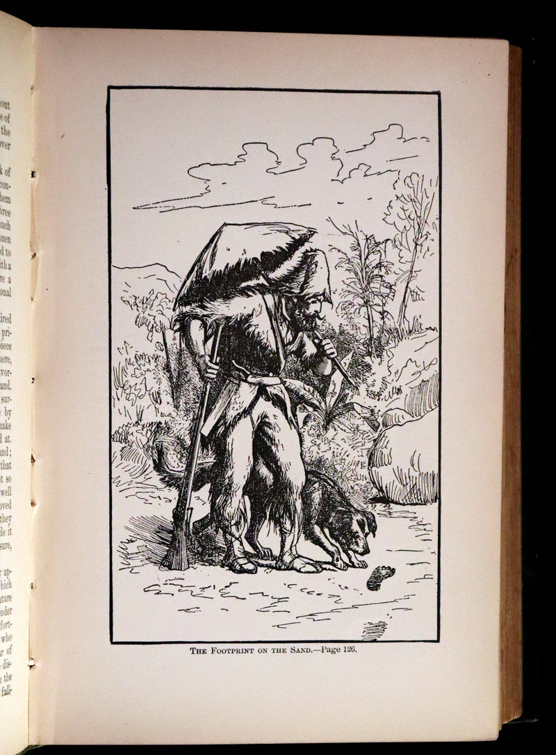 1895 Rare Book - THE ADVENTURES OF ROBINSON CRUSOE illustrated by Browne & Griset.