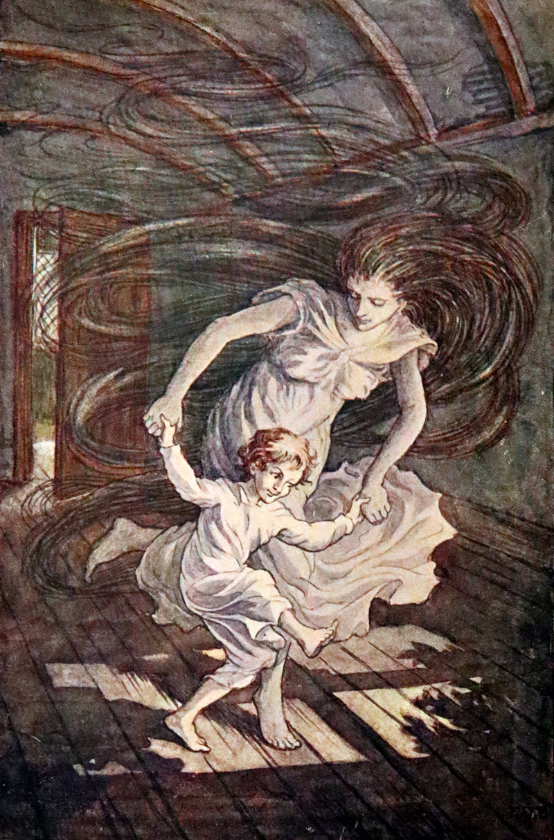 1924 Rare First Edition - AT THE BACK OF THE NORTH WIND Illustrated by Francis Donkin Bedford.