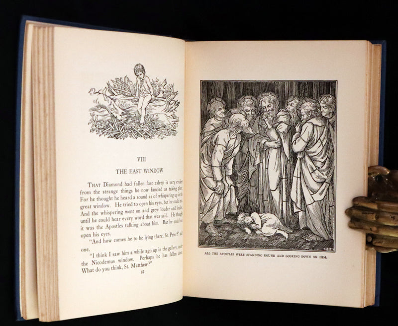 1924 Rare First Edition - AT THE BACK OF THE NORTH WIND Illustrated by Francis Donkin Bedford.