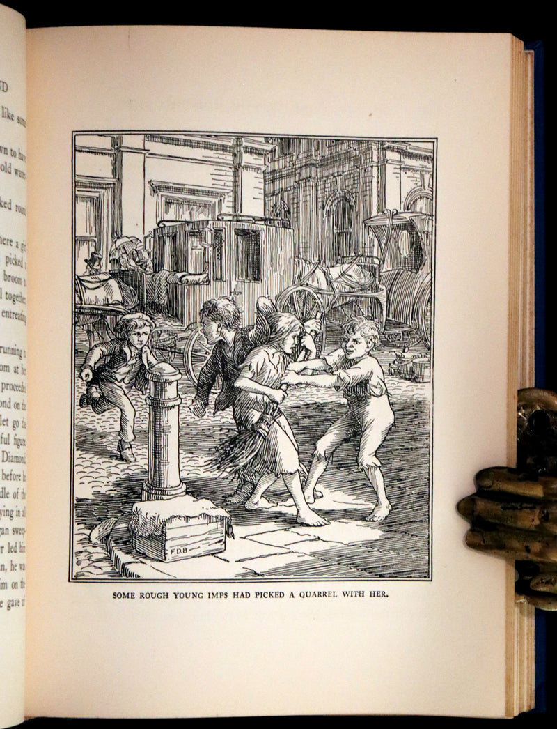1924 Rare First Edition - AT THE BACK OF THE NORTH WIND Illustrated by Francis Donkin Bedford.