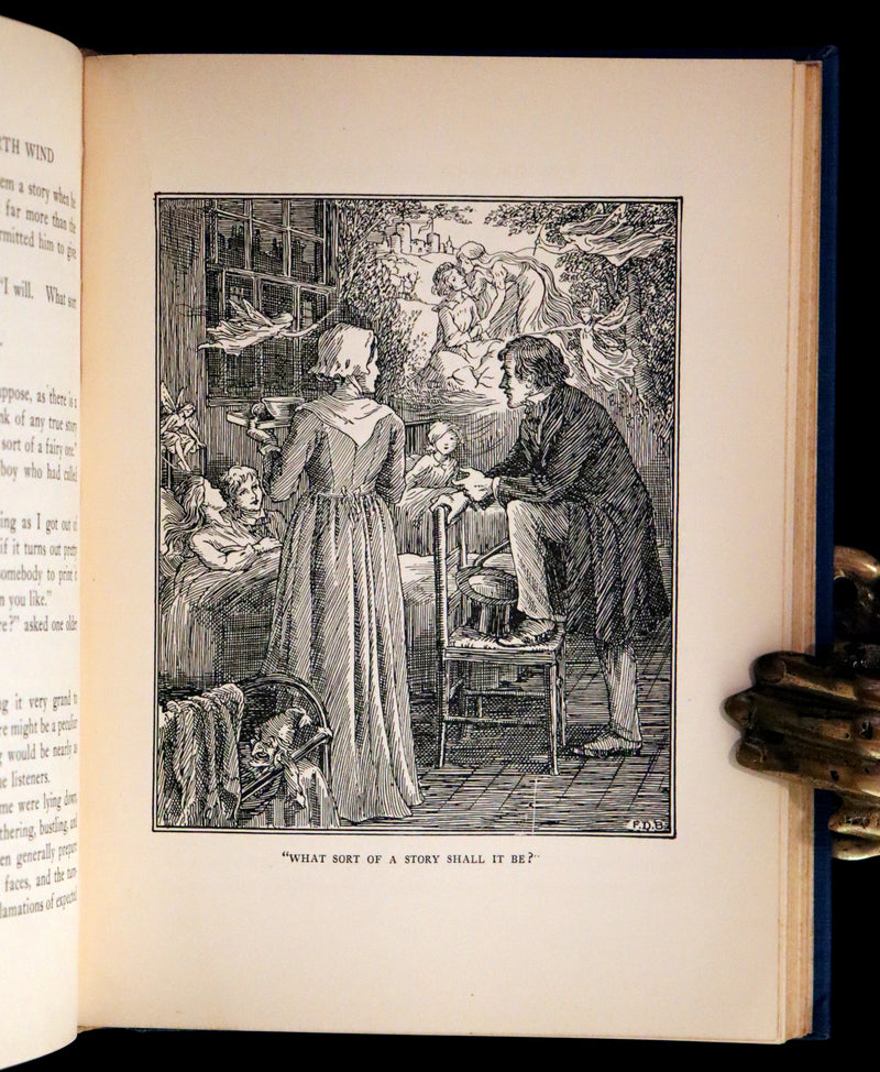 1924 Rare First Edition - AT THE BACK OF THE NORTH WIND Illustrated by Francis Donkin Bedford.