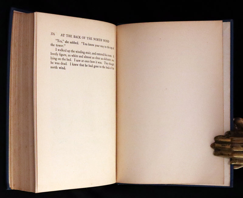 1924 Rare First Edition - AT THE BACK OF THE NORTH WIND Illustrated by Francis Donkin Bedford.