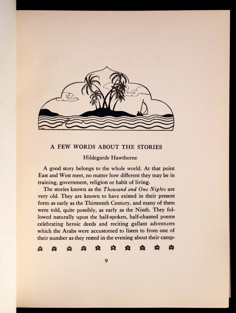 1928 Rare First Edition - ARABIAN NIGHTS illustrated by Virginia Frances Sterrett.