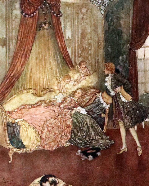 1910 Rare SIGNED Limited First Edition #61/1000 - EDMUND DULAC'S SLEEPING BEAUTY and Other Fairy Tales. Illustrated.