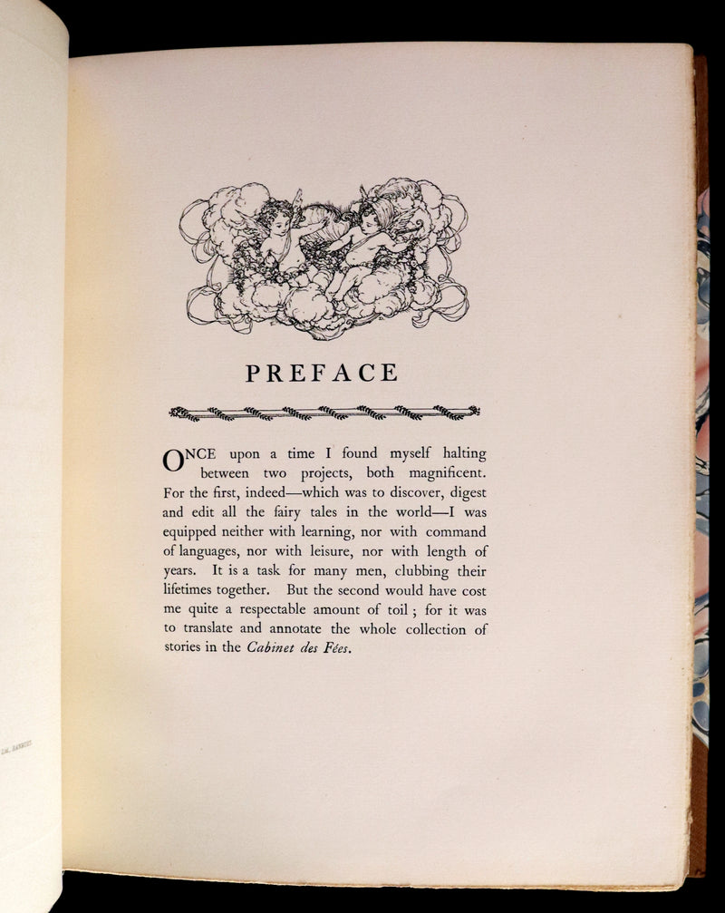 1910 Rare SIGNED Limited First Edition #61/1000 - EDMUND DULAC'S SLEEPING BEAUTY and Other Fairy Tales. Illustrated.