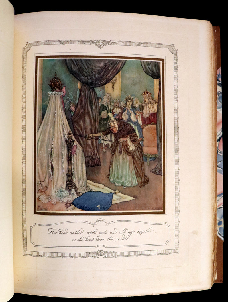 1910 Rare SIGNED Limited First Edition #61/1000 - EDMUND DULAC'S SLEEPING BEAUTY and Other Fairy Tales. Illustrated.