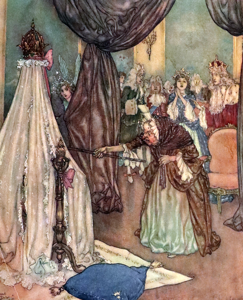 1910 Rare SIGNED Limited First Edition #61/1000 - EDMUND DULAC'S SLEEPING BEAUTY and Other Fairy Tales. Illustrated.