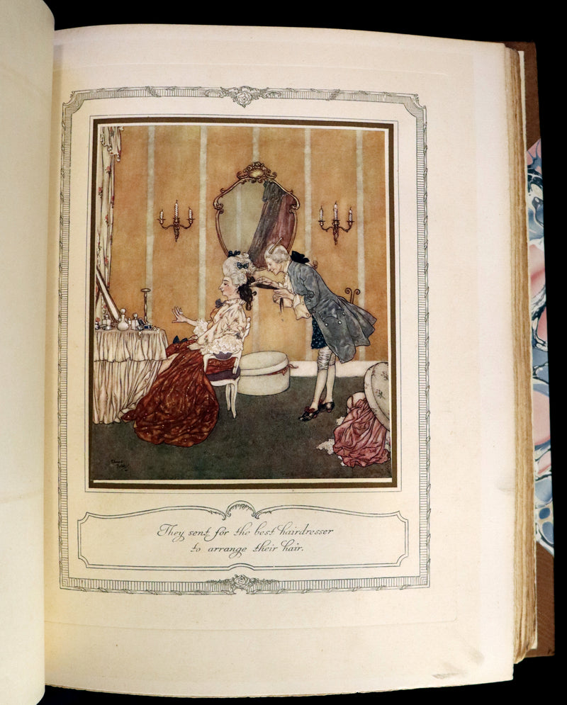 1910 Rare SIGNED Limited First Edition #61/1000 - EDMUND DULAC'S SLEEPING BEAUTY and Other Fairy Tales. Illustrated.