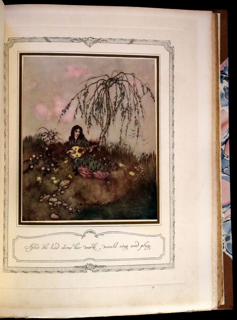 1910 Rare SIGNED Limited First Edition #61/1000 - EDMUND DULAC'S SLEEPING BEAUTY and Other Fairy Tales. Illustrated.