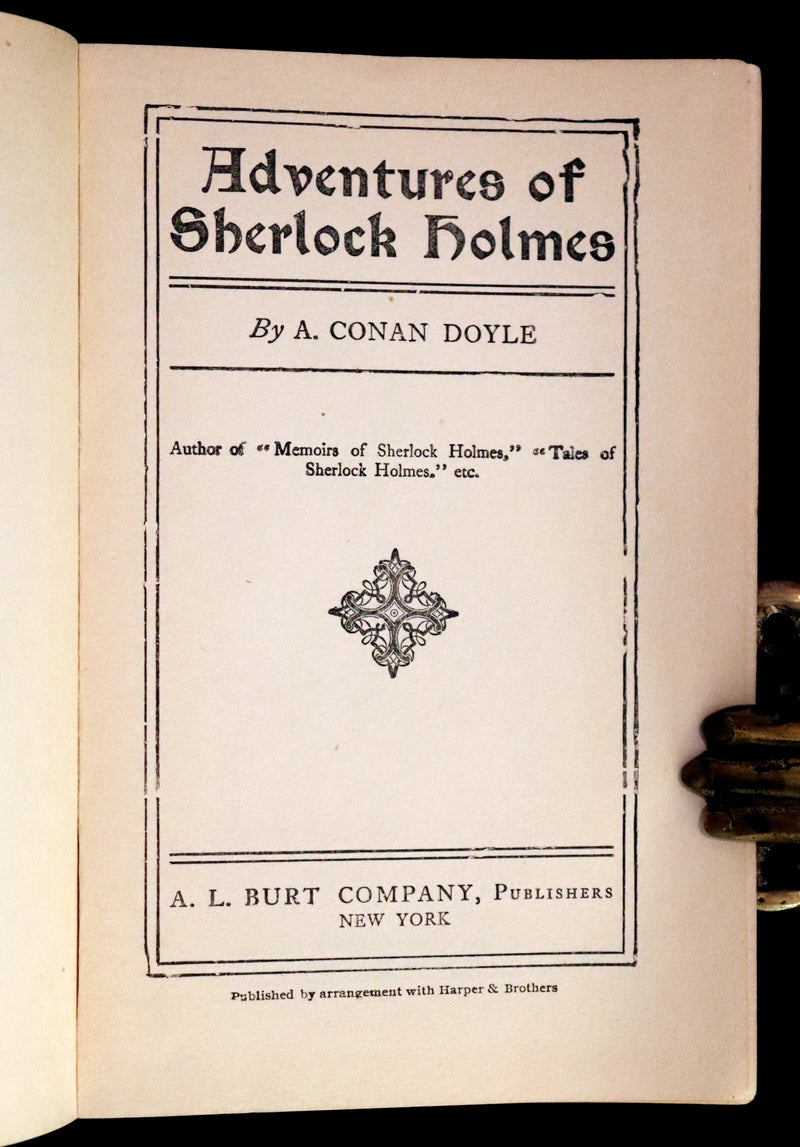 1920 Rare Book - The ADVENTURES of SHERLOCK HOLMES by Arthur Conan DOYLE.