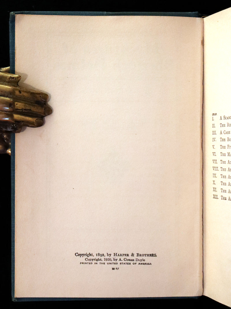 1920 Rare Book - The ADVENTURES of SHERLOCK HOLMES by Arthur Conan DOYLE.