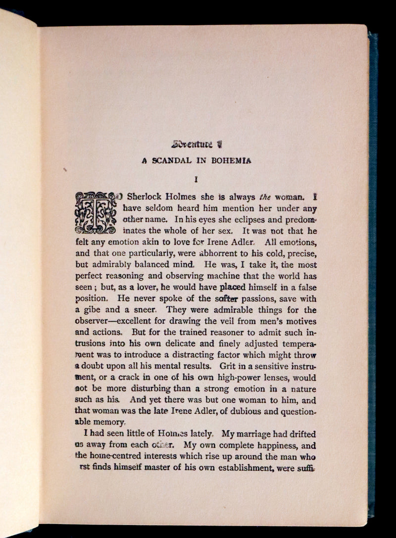 1920 Rare Book - The ADVENTURES of SHERLOCK HOLMES by Arthur Conan DOYLE.