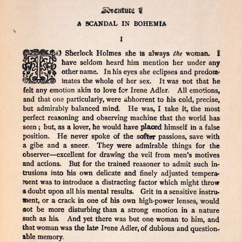1920 Rare Book - The ADVENTURES of SHERLOCK HOLMES by Arthur Conan DOYLE.