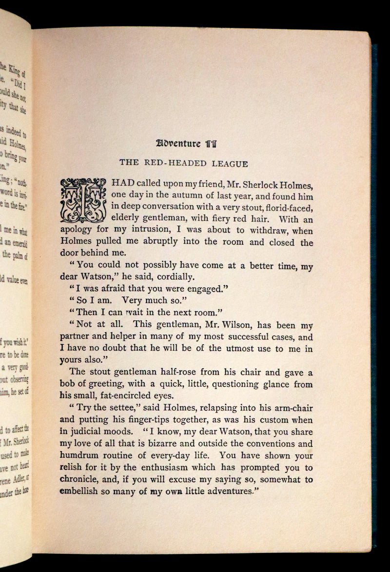 1920 Rare Book - The ADVENTURES of SHERLOCK HOLMES by Arthur Conan DOYLE.