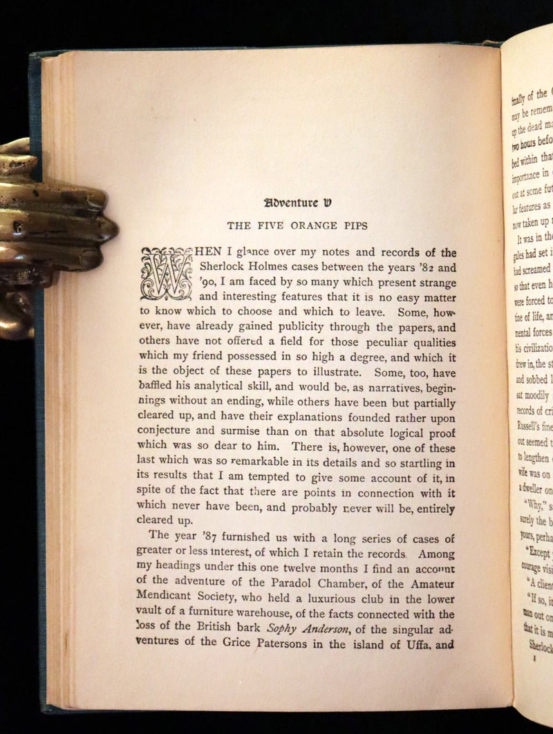 1920 Rare Book - The ADVENTURES of SHERLOCK HOLMES by Arthur Conan DOYLE.