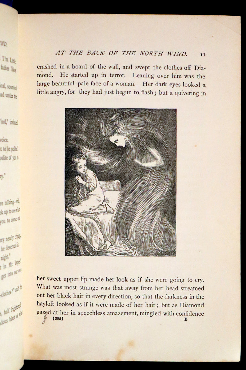 1890 Scarce Book - AT THE BACK OF THE NORTH WIND Illustrated by Arthur Hughes.