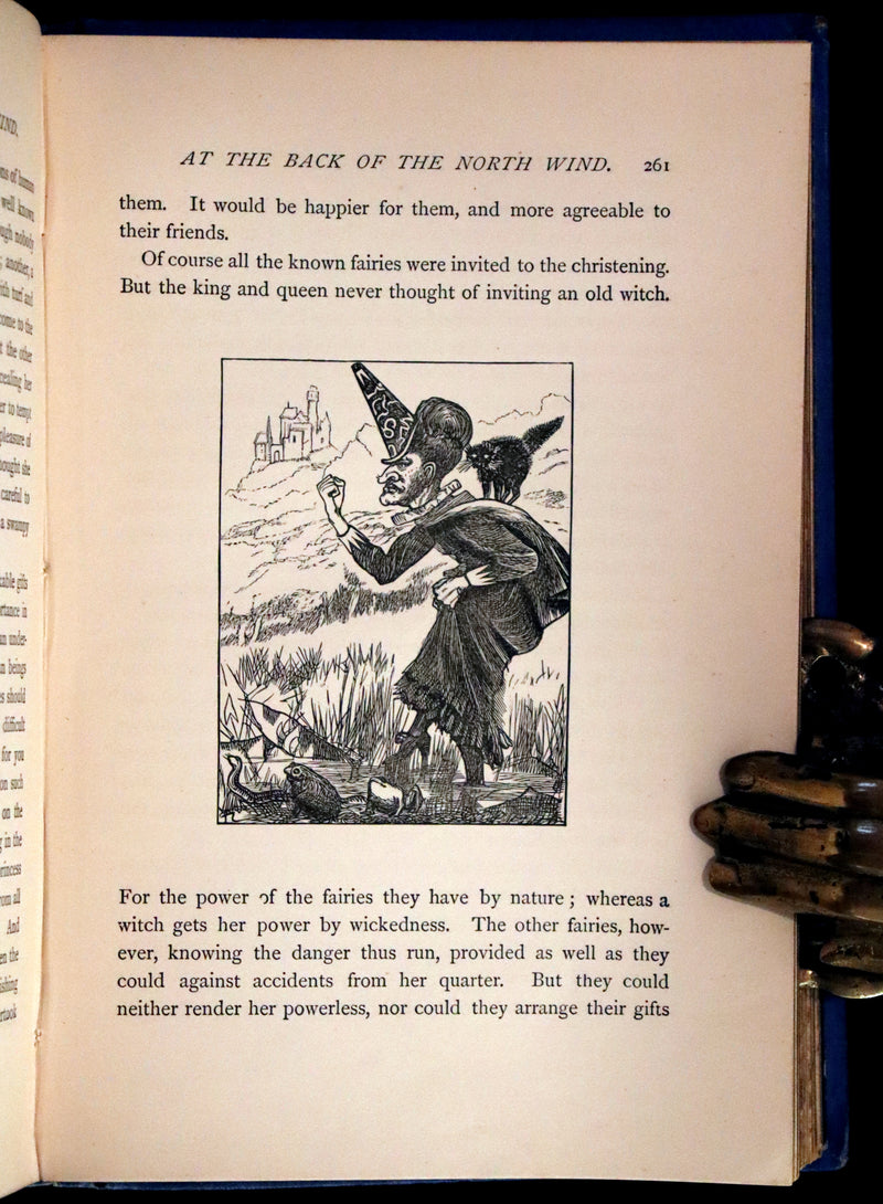 1890 Scarce Book - AT THE BACK OF THE NORTH WIND Illustrated by Arthur Hughes.