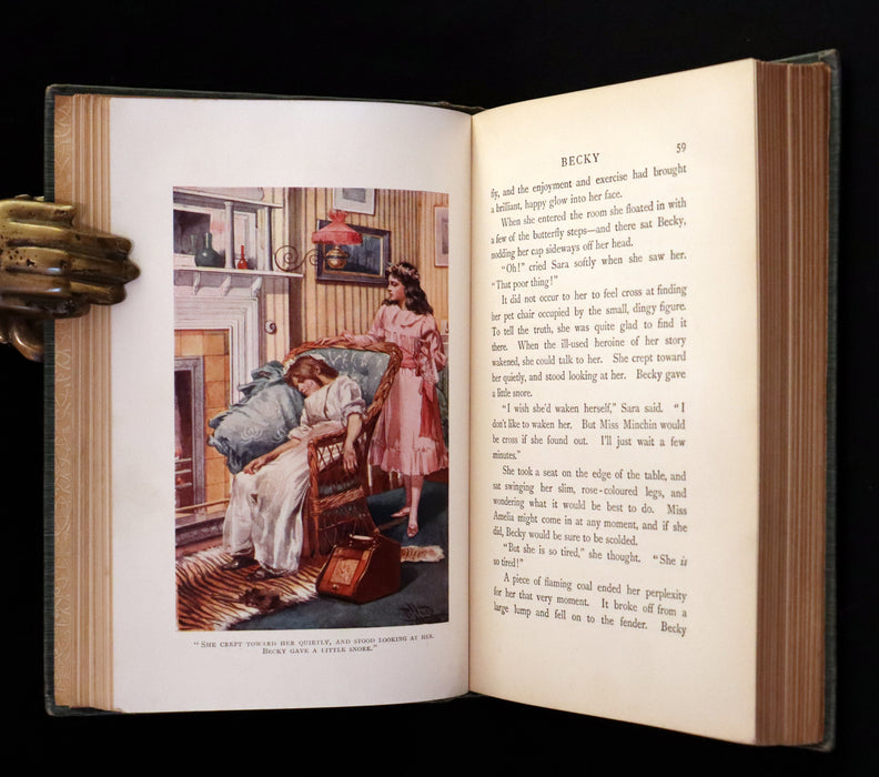 1905 Scarce First Edition - A LITTLE PRINCESS by Frances Hodgson Burnett illustrated by Harold Piffard.