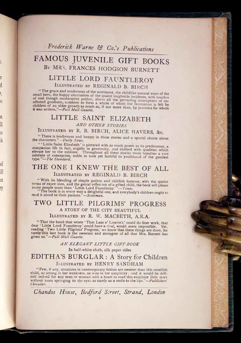 1905 Scarce First Edition - A LITTLE PRINCESS by Frances Hodgson Burnett illustrated by Harold Piffard.