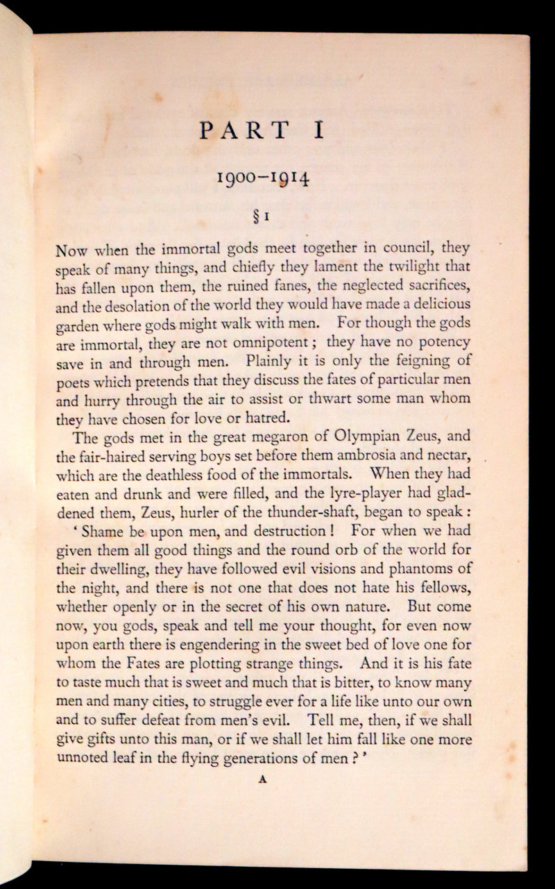 1933 First Edition Bayntun-Riviere Binding - All Men Are Enemies: A Romance by Richard Aldington.
