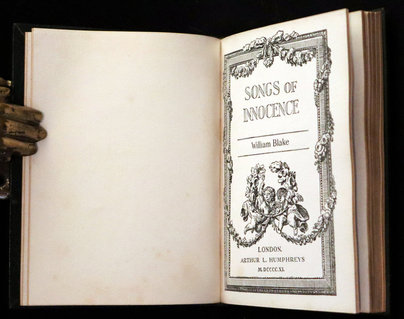 1911 Rare Book - SONGS OF INNOCENCE & Songs of Experience by William Blake.