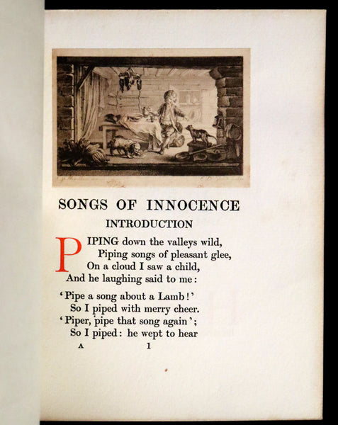 1911 Rare Book - SONGS OF INNOCENCE & Songs of Experience by William Blake.