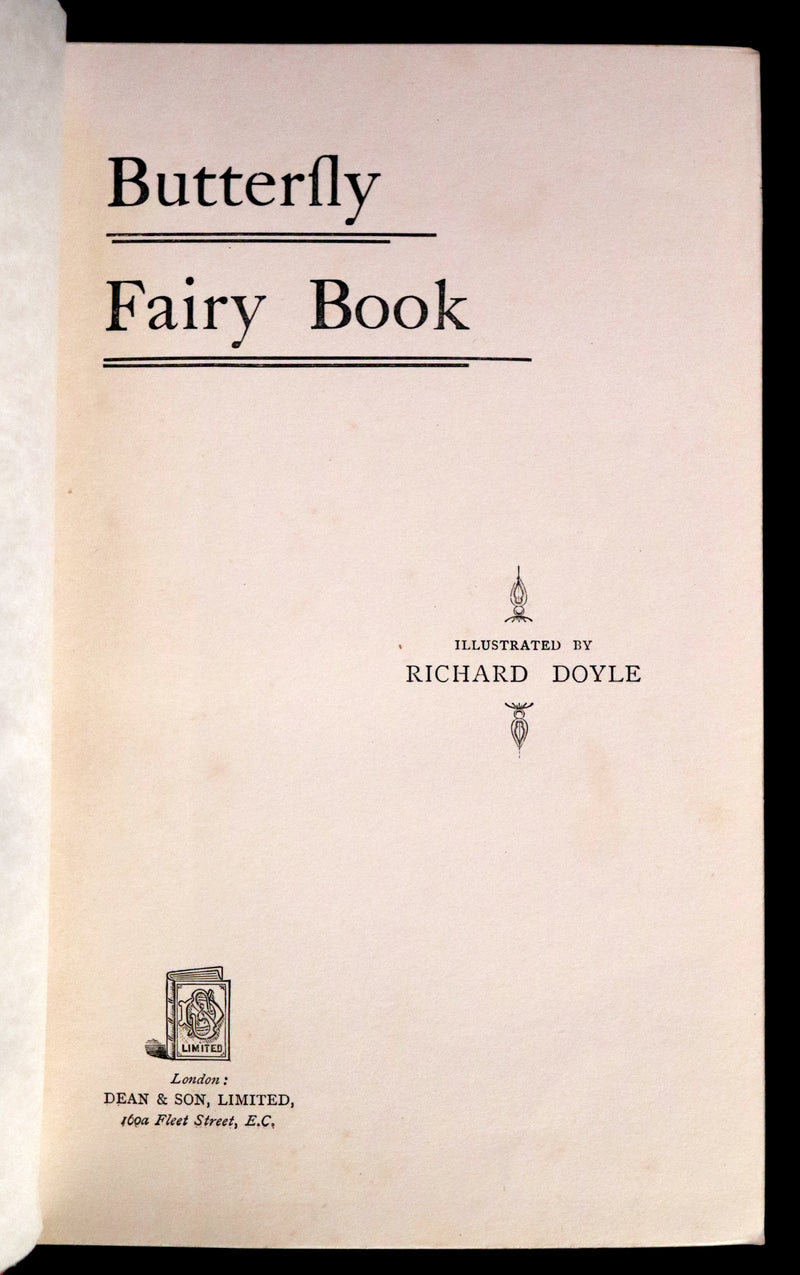 1901 Scarce First Edition - BUTTERFLY FAIRY BOOK illustrated by Richard Doyle.