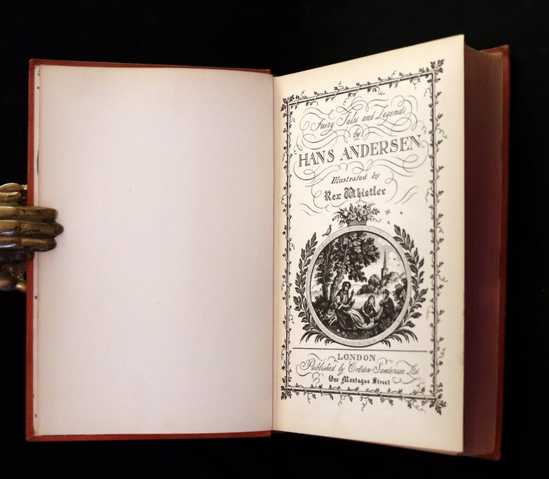1935 Rared First Rex Whistler Illustrated Edition - Hans Andersen Fairy Tales and Legends.