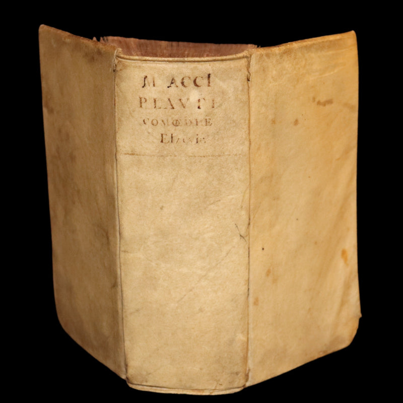 1652 Rare Vellum Latin Book - PLAUTUS Plays - Plauti COMOEDIAE Superstites XX. Accuratissime editae.