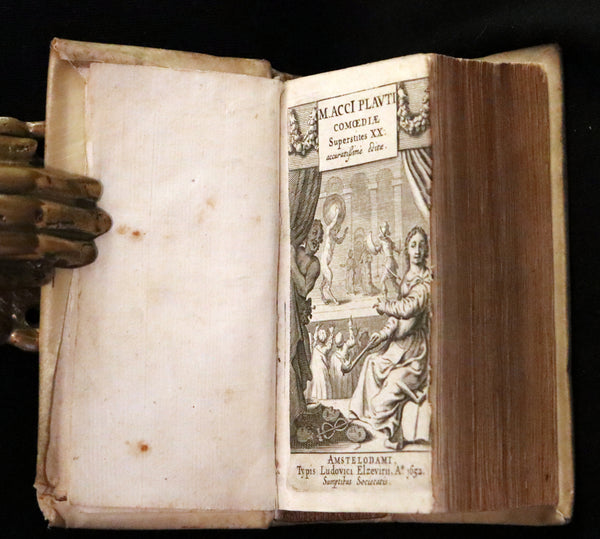 1652 Rare Vellum Latin Book - PLAUTUS Plays - Plauti COMOEDIAE Superstites XX. Accuratissime editae.