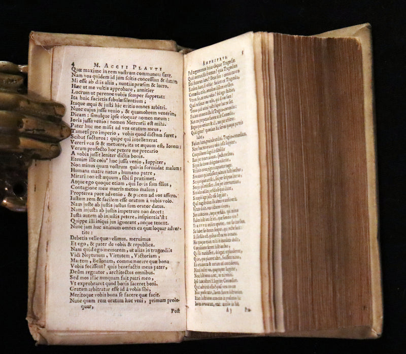 1652 Rare Vellum Latin Book - PLAUTUS Plays - Plauti COMOEDIAE Superstites XX. Accuratissime editae.
