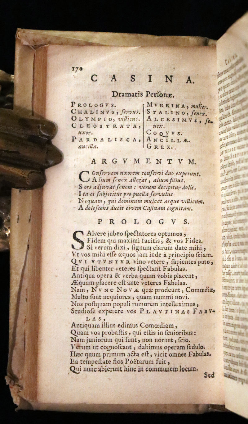 1652 Rare Vellum Latin Book - PLAUTUS Plays - Plauti COMOEDIAE Superstites XX. Accuratissime editae.