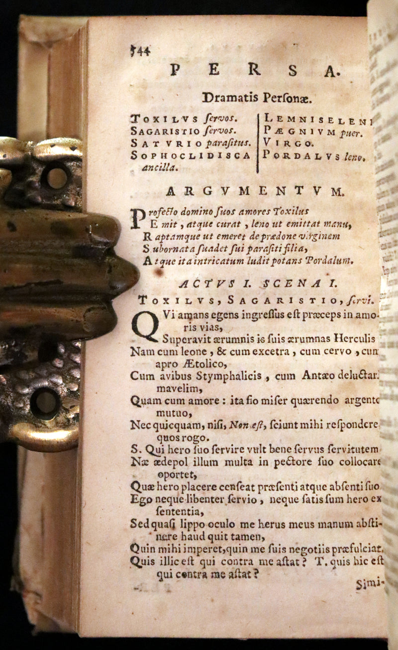 1652 Rare Vellum Latin Book - PLAUTUS Plays - Plauti COMOEDIAE Superstites XX. Accuratissime editae.