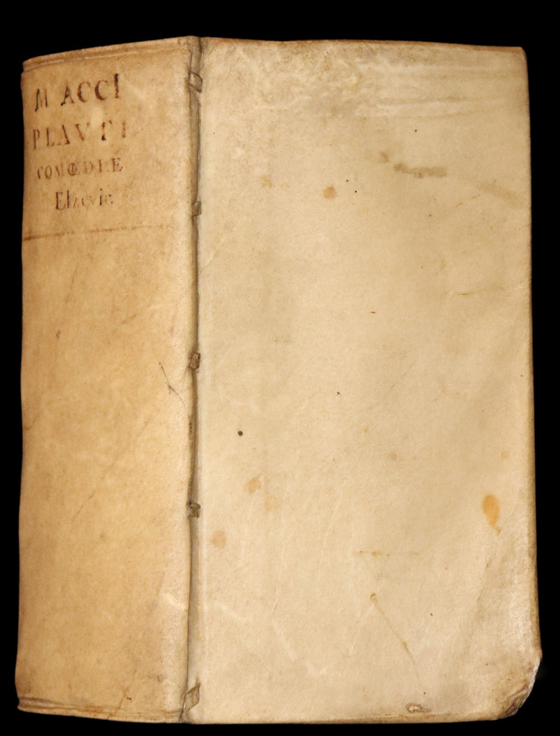 1652 Rare Vellum Latin Book - PLAUTUS Plays - Plauti COMOEDIAE Superstites XX. Accuratissime editae.