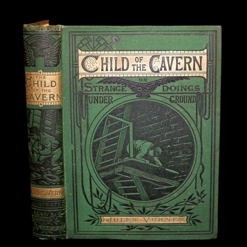 1883 Rare Third Edition - Jules Verne - Child of the Cavern Or Strange Doings Underground.