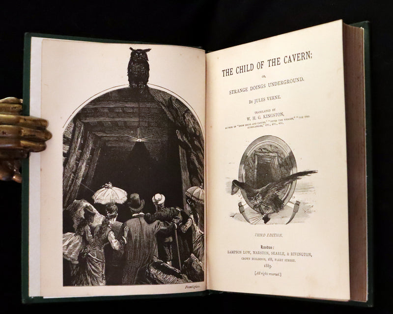 1883 Rare Third Edition - Jules Verne - Child of the Cavern Or Strange Doings Underground.
