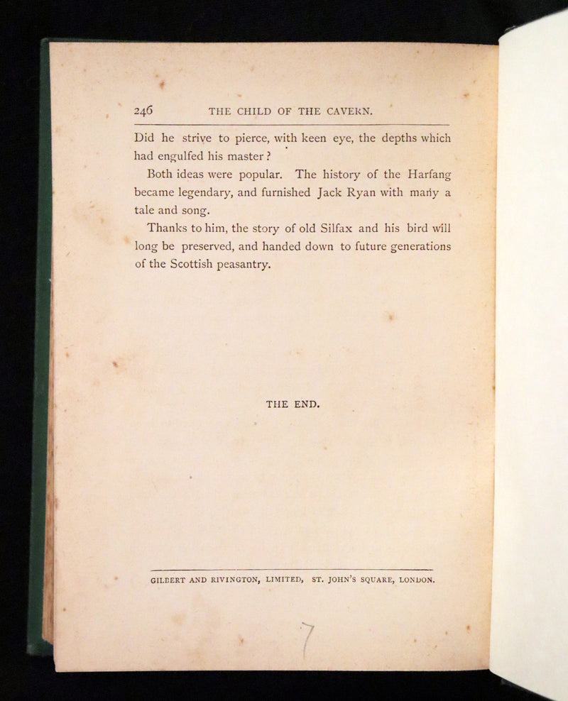 1883 Rare Third Edition - Jules Verne - Child of the Cavern Or Strange Doings Underground.
