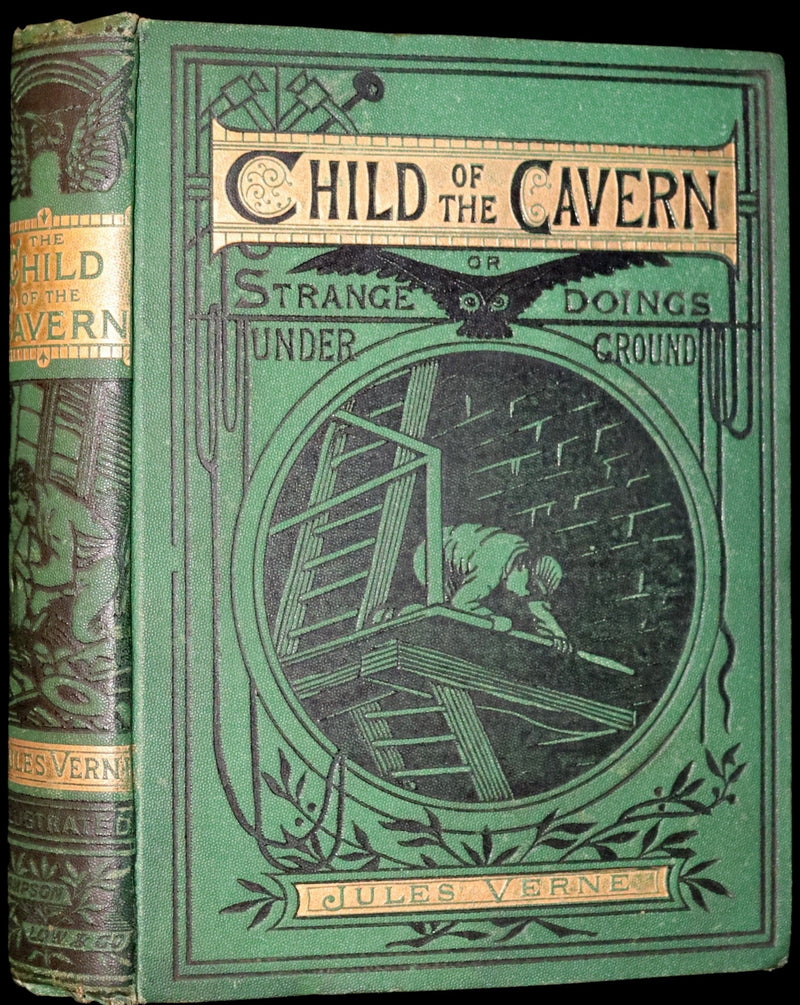 1883 Rare Third Edition - Jules Verne - Child of the Cavern Or Strange Doings Underground.