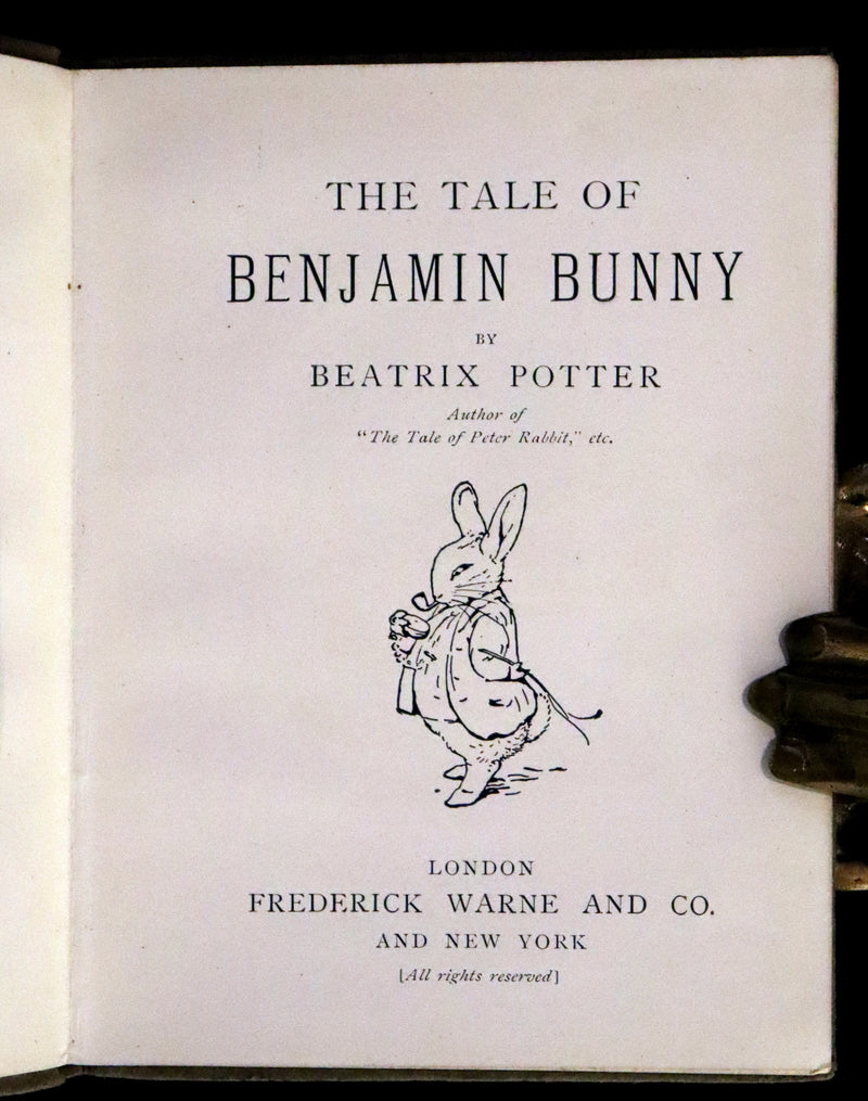 1910 Rare Early Edition - Beatrix Potter - The Tale of Benjamin Bunny.