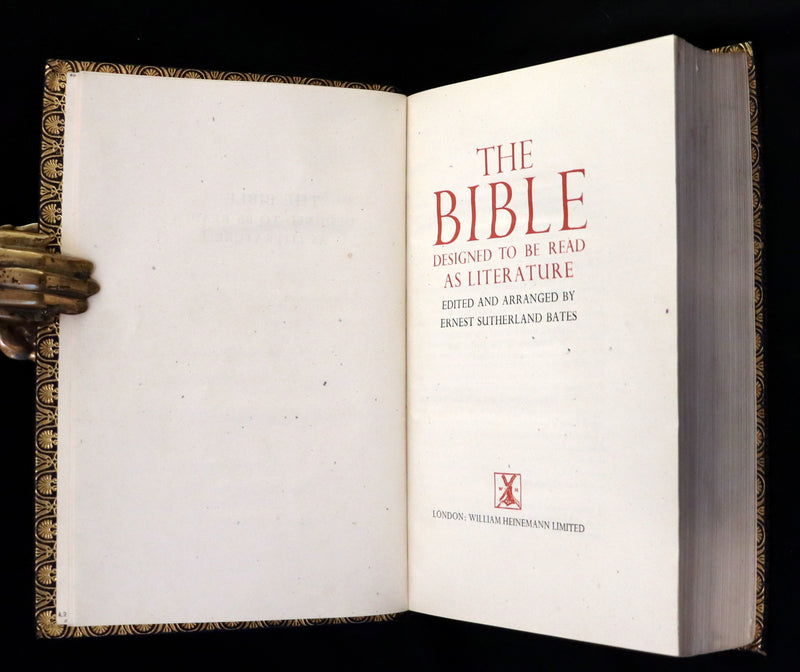 1937 Rare First UK Edition in this format in a Bayntun-Riviere Binding - The Bible Designed To Be Read As Literature.
