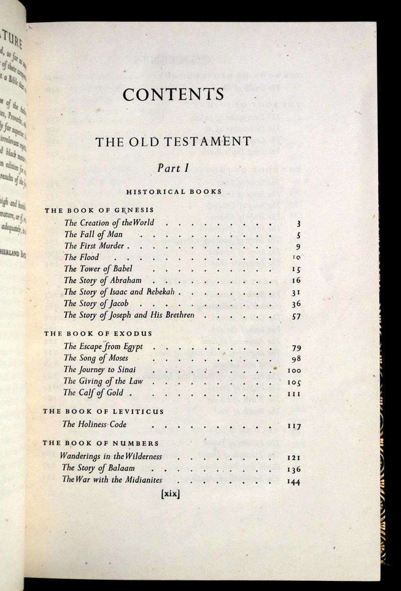 1937 Rare First UK Edition in this format in a Bayntun-Riviere Binding - The Bible Designed To Be Read As Literature.